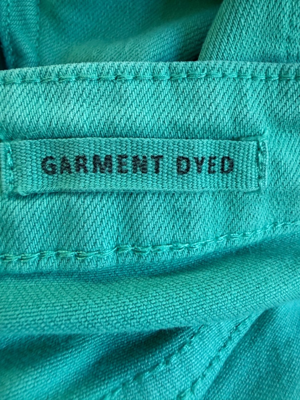 Judy Blue Aquamarine Garment Dyed Fray Hem Denim Shorts Size Large NWOT - Picture 10 of 11